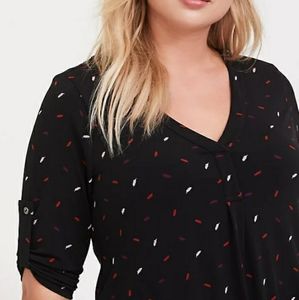 Harper knit pullover blouse